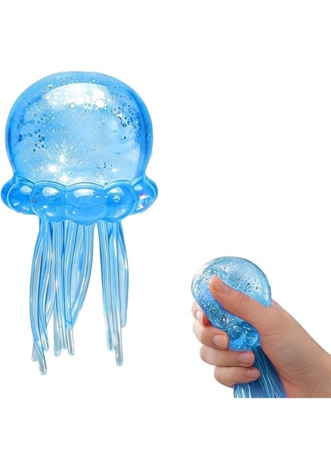 Gigglejoy Glitter Jellyfish Squishy Toy, Ultra Soft Glitter Jelly Sensory Fidget,Adults Squishies Anxiety Relief Maltose Ball, Ice Squishys Sugar Sensory Toy for ADHD Autism, Novel Design Colorful Fidgets Stress Toys - Image 2