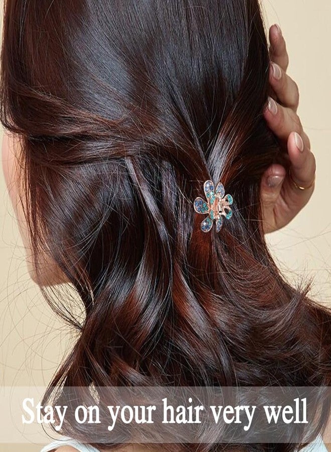 ANBALA Mini Metal Hair Clips with Rhinestone Crystals for Women - Non-slip Jaw Clamps and Claws for Thick, Thin, Long or Short Hair (Crystal-A) - Image 3