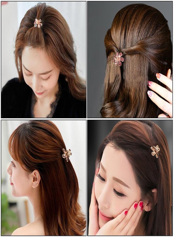 ANBALA Mini Metal Hair Clips with Rhinestone Crystals for Women - Non-slip Jaw Clamps and Claws for Thick, Thin, Long or Short Hair (Crystal-A) - Image 4