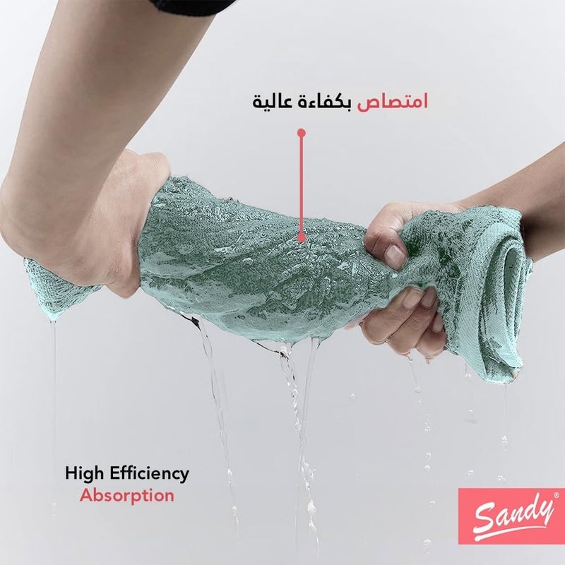 Premium Hotel Quality Bath Towel 100% Cotton Made in Egypt, Soft Quick Drying and Highly Absorbent (70x140 cm) - Pistachio - Image 4
