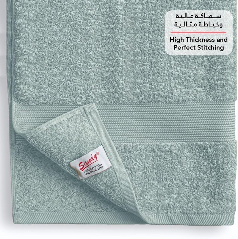 Premium Hotel Quality Bath Towel 100% Cotton Made in Egypt, Soft Quick Drying and Highly Absorbent (70x140 cm) - Pistachio - Image 2