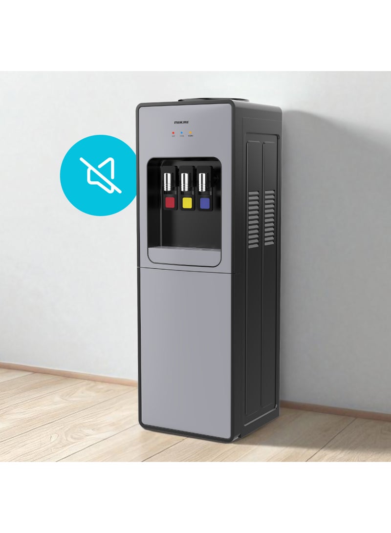NIKAI 3-Tap Water Dispenser With Cabinet NWD999C Black-Grey - Image 2