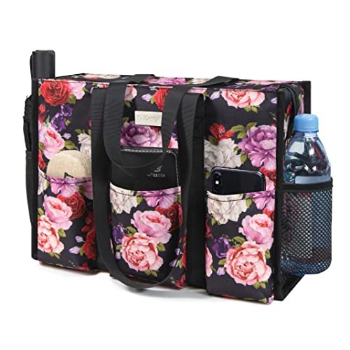 TOPDesign Utility Water Resistant Tote Bag for Women - 13 Exterior & Interior Pockets, Top Zipper Closure, Thick Bottom Support - Perfect Work Tote for Teachers, Nurses, Accountants, Professionals - Image 1