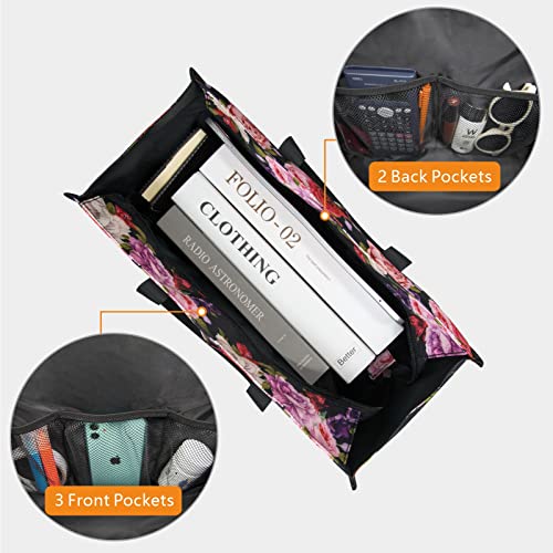 TOPDesign Utility Water Resistant Tote Bag for Women - 13 Exterior & Interior Pockets, Top Zipper Closure, Thick Bottom Support - Perfect Work Tote for Teachers, Nurses, Accountants, Professionals - Image 4
