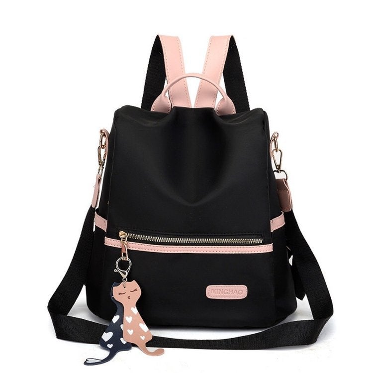 Backpack Women'S Fashion Nylon Cloth Mummy Backpack Travel Anti-Theft Lightweight Large Capacity Bag