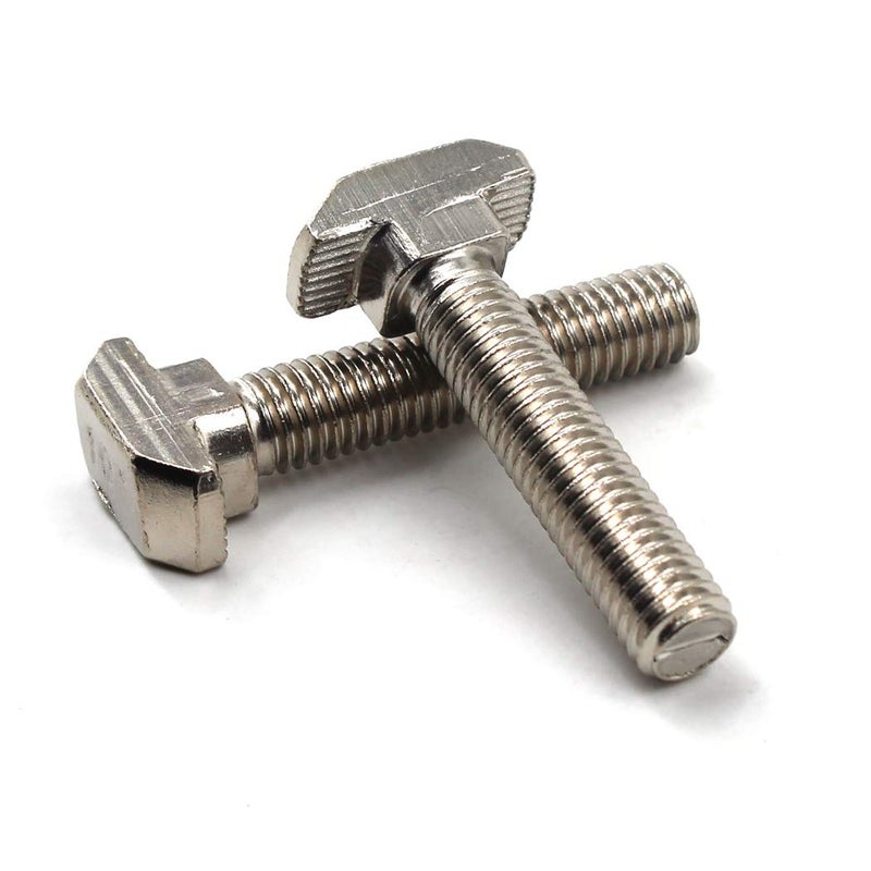 SeeRaphee T Bolt Set Screw Bolt Fastener Tool for T-Slotted Aluminum Extrusion Nickel Plated Carbon Steel 20 Series M5x16mm 30PCS - Image 2