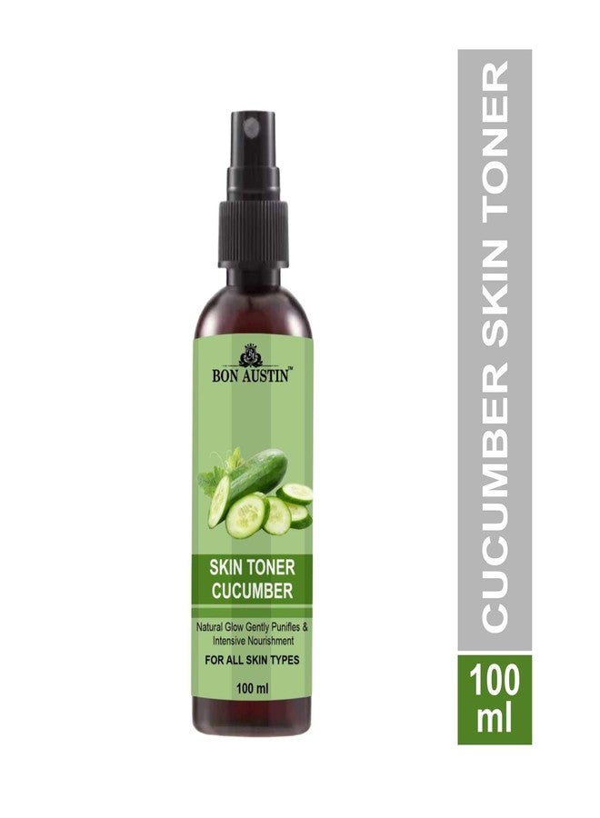 Bon Austin Cucumber Face Toner for Radiant Glow Skin Toner with Vitamin C/Pore Tightening Toner for Men & Women Pack of 3 of 100 ML - Image 2