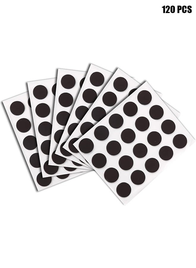 HY Flexible Magnetic Dot with Self Adhesive, 120 PCS Round Small Magnetic Stickers with Adhesive Backing Peel & Stick Magnets Stickers for Crafts, Office, DIY Projects, 20x2mm  - Image 1