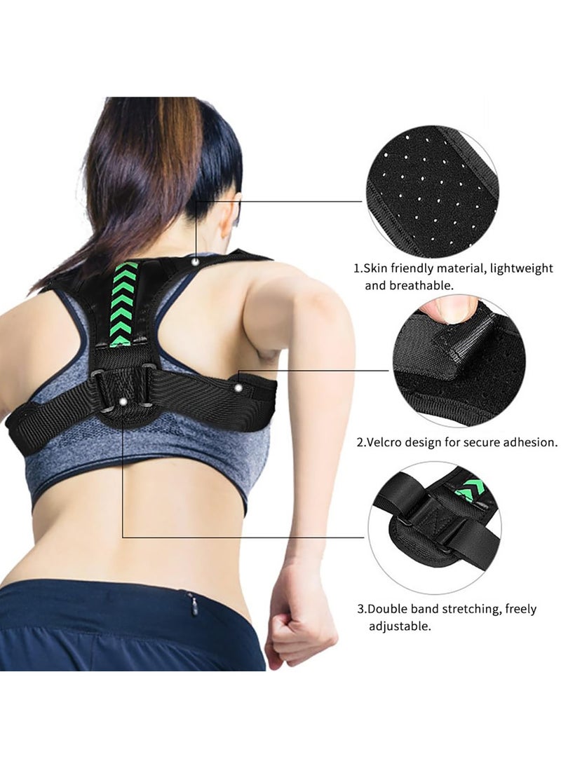 ToolHouse Back Posture Corrector Belt Adjustable Upper Back Brace Providing Pain Relief from Neck Shoulder and Upper and Lower Back For Men Women  - Image 2