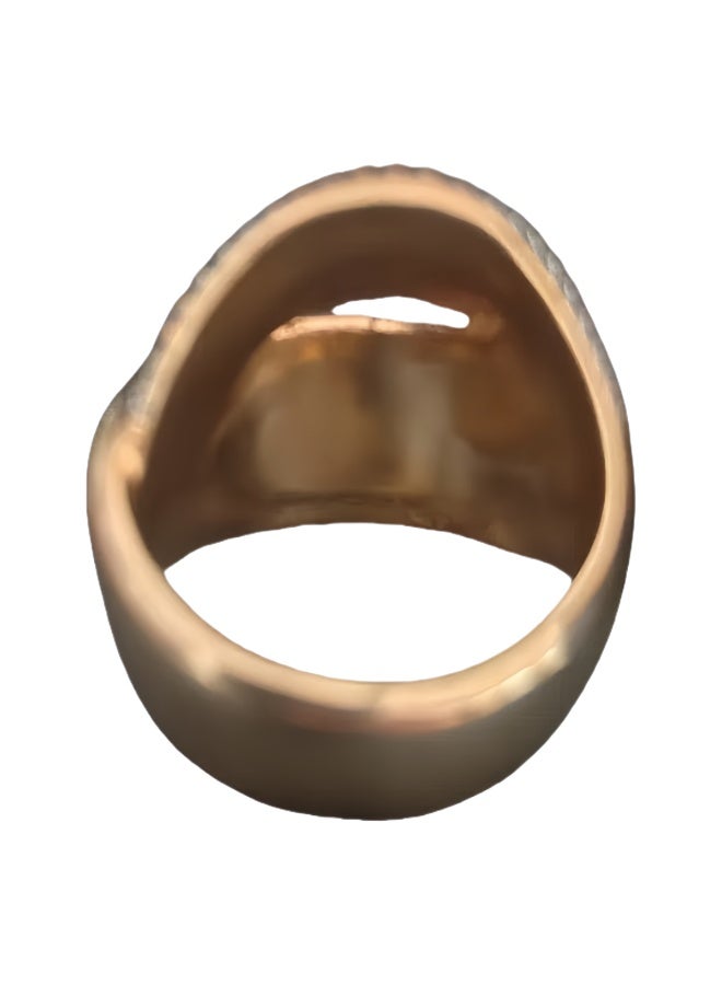 LumiArk Gold - Tone Statement Ring - Image 1