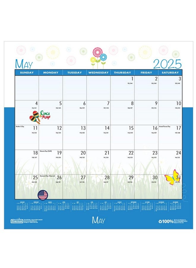 House of Doolittle 2025 House of Doolittle Seasonal Holiday Depictions 12-inch x 12-inch Monthly Wall Calendar (338-25) - Image 5