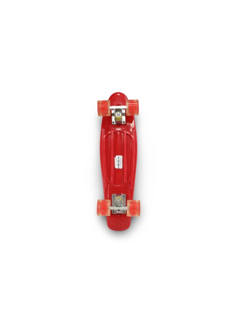 22.5 Inches LED Cruiser Skateboard – Red - Image 3