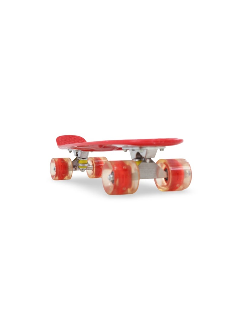 22.5 Inches LED Cruiser Skateboard – Red - Image 2