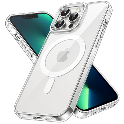 ZedGear for iPhone 13 Pro Max Case Cover Compatible with Magsafe Anti Yellow Silicone Clear Shockproof Scratch Resistant Protective Phone Soft Silicone Slim Cover for iPhone 13 Pro Max (Transparent) - Image 1