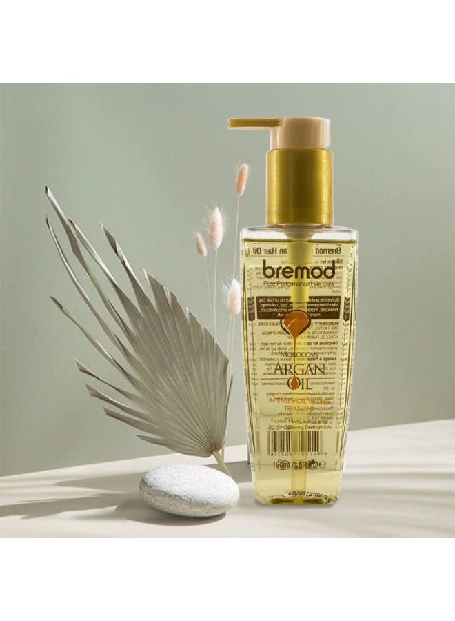 بريمود، علاج مكثف للشعر بزيت الأرغان المغربي - ١٠٠ مل | إصلاح عميق للشعر الجاف والتالف - Image 1