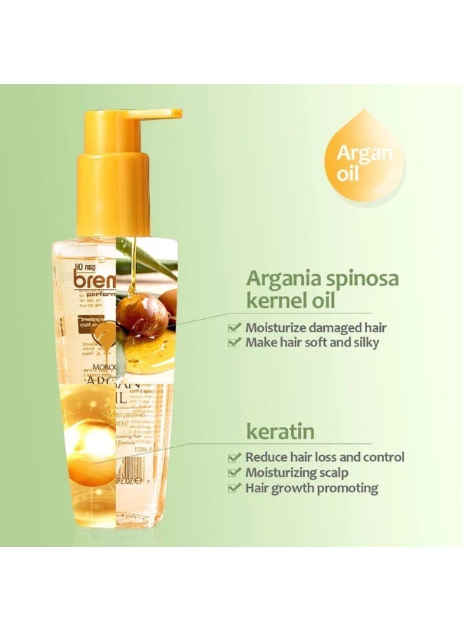 بريمود، علاج مكثف للشعر بزيت الأرغان المغربي - ١٠٠ مل | إصلاح عميق للشعر الجاف والتالف - Image 3
