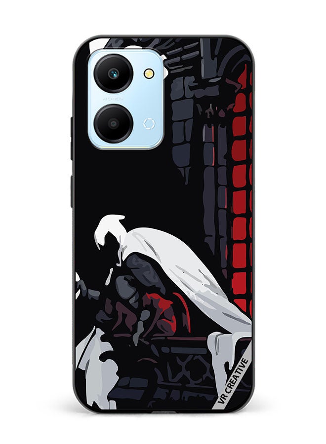 VR CREATIVE Protective Case Cover For Honor Play7T Moon Knight Design Multicolour - Image 1