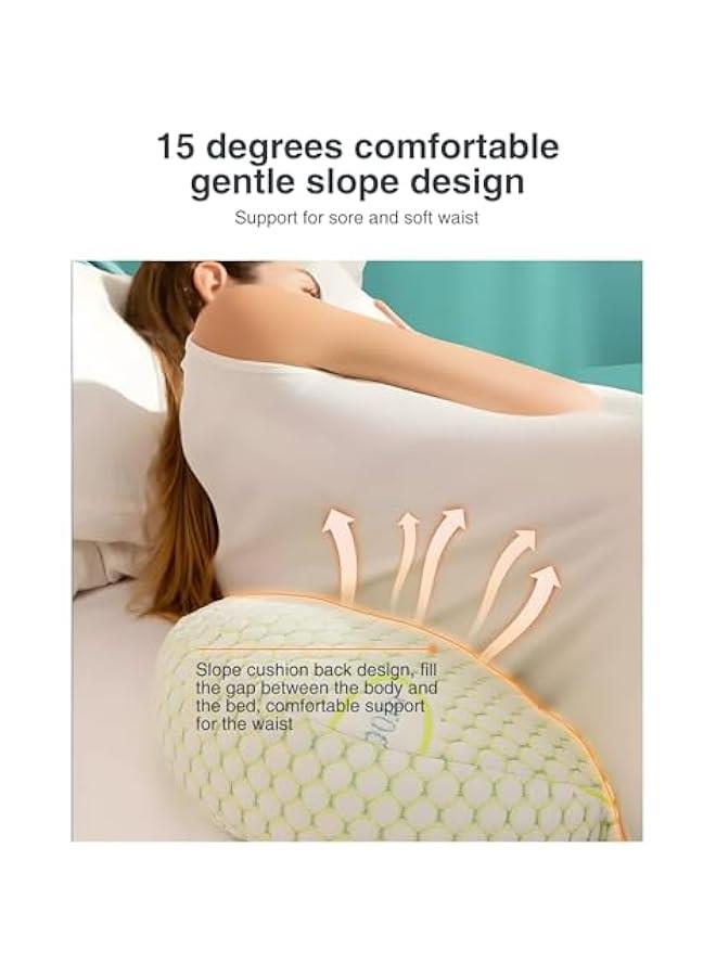 Pregancy Pillows for Sleeping, Maternity Pillow, Pregnancy Body Pillow Support for Back, Legs, Belly, HIPS of Pregnant Women, Detachable and Adjustable with Pillow Cover (Green, Small) - Image 5