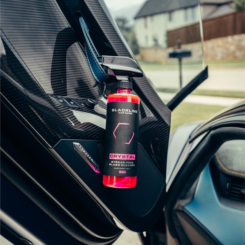 Blackline Best Glass Cleaner - Works On Glass  Windows  Mirrors & Navigation Screens. Tint Safe Window Cleaner For Car - 16 Fl Oz Bottle  Streak Free Spray - Image 5