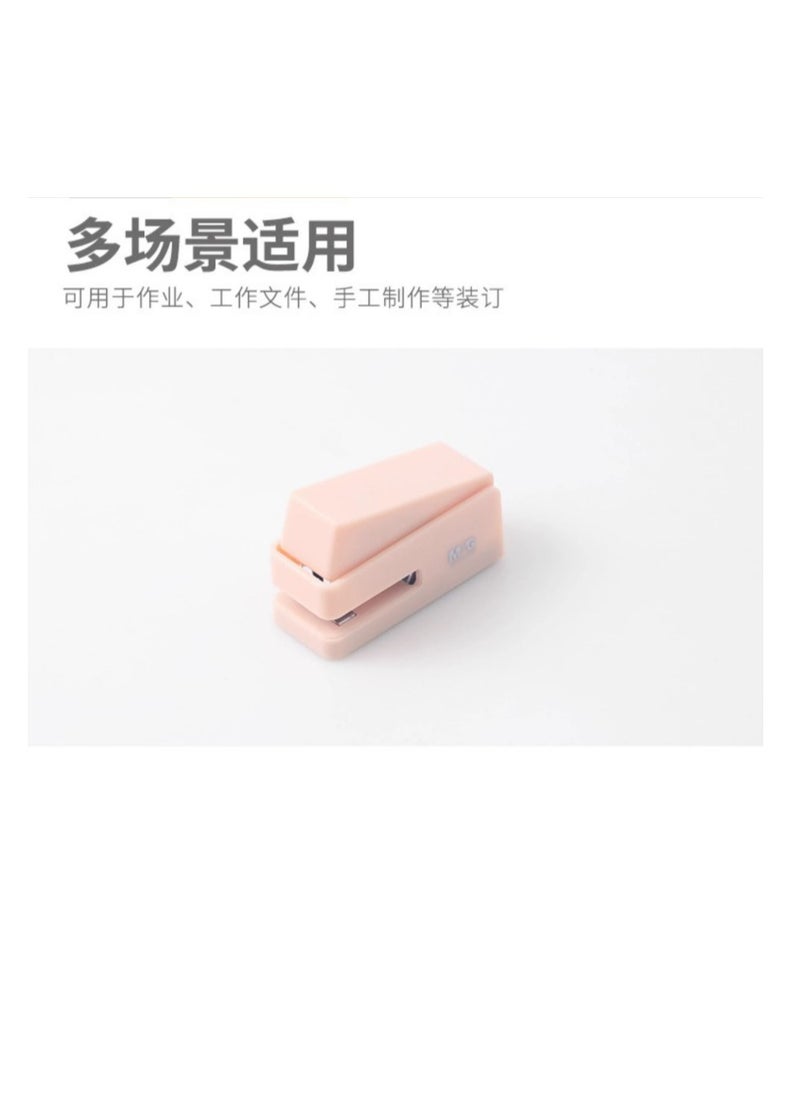 ام اند جي - M&G Chenguang Mini Small Stapler Portable Children's Handheld Labor-saving With Staples - No:ABS916CM - Image 1