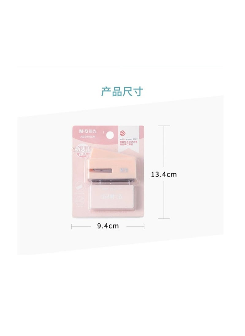 ام اند جي - M&G Chenguang Mini Small Stapler Portable Children's Handheld Labor-saving With Staples - No:ABS916CM - Image 1
