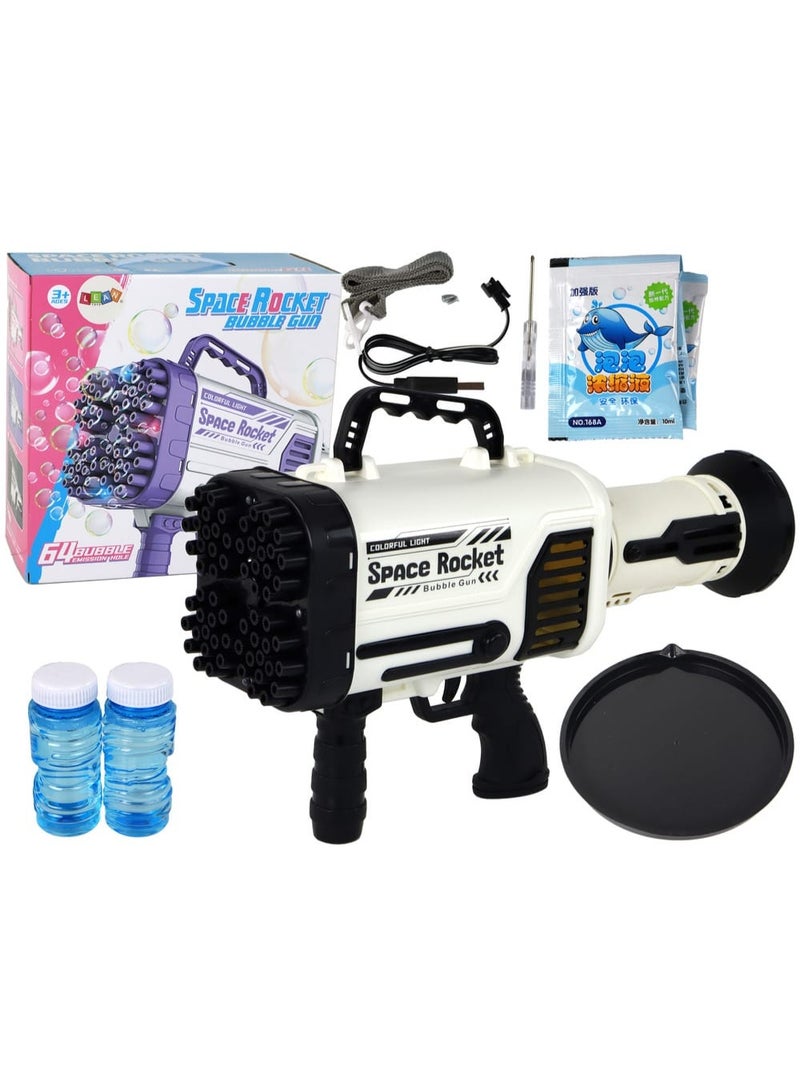 Electric bubble gun – 92 holes with LED light and USB charging - Image 1