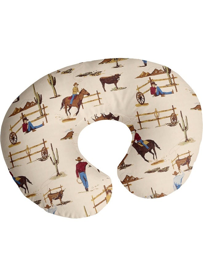 Sweet Jojo Designs Wild West Cowboy Nursing Pillow Cover Breastfeeding Pillowcase for Newborn Infant Bottle or Breast Feeding (Pillow NOT Included)  - Image 1