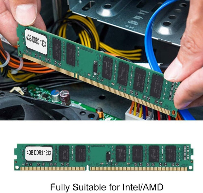 ذاكرة RAM من نوع DDR3 بسعة 4 جيجابايت وتردد 1333 ميغاهرتز، ذاكرة عالية السرعة لنقل البيانات بسرعة، تتميز بتوصيل سهل (Plug and Play) عبر منفذ 240 PIN. - Image 3
