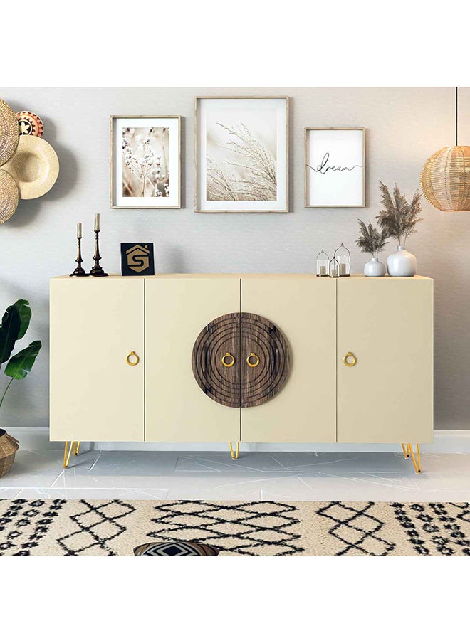 Stylish Home - Modern beige and brown buffet or entrance console - MD11 40x160x90 cm - Image 1