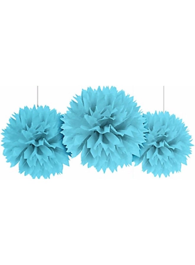 Amscan 18055-54-55 40 cm Caribbean Paper Fluffy Decorations