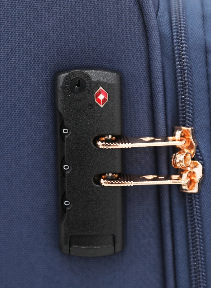 Sonada 3-Piece Softside Luggage Set with 360° Spinner Wheels - Lightweight Trolley Suitcases (20" Carry-On, 24", 28") - Image 3