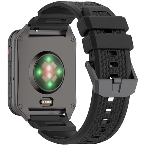 AWADUO Compatible with Garmin Venu X1 Replacement Band Silicone Wrist Strap Bracelet Soft And Durable with Quick Release Smartwatch Accessorie24mmBlack - Image 3