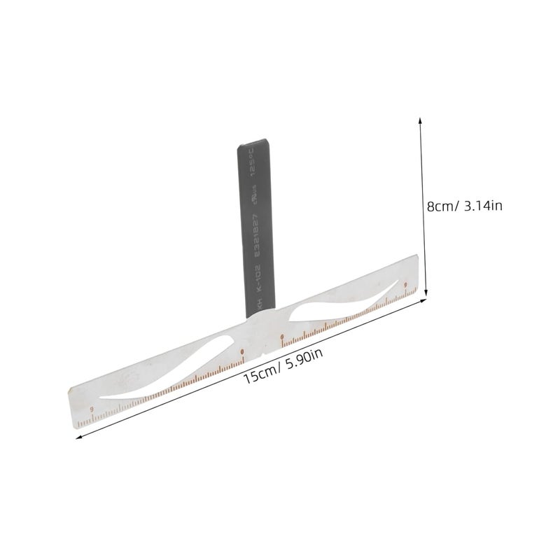 Classic Eyebrow Positioning Ruler Stencil Kit Eyebrow Drawing Tool Natural Symmetrical Shape for Makeup Artists - Image 2