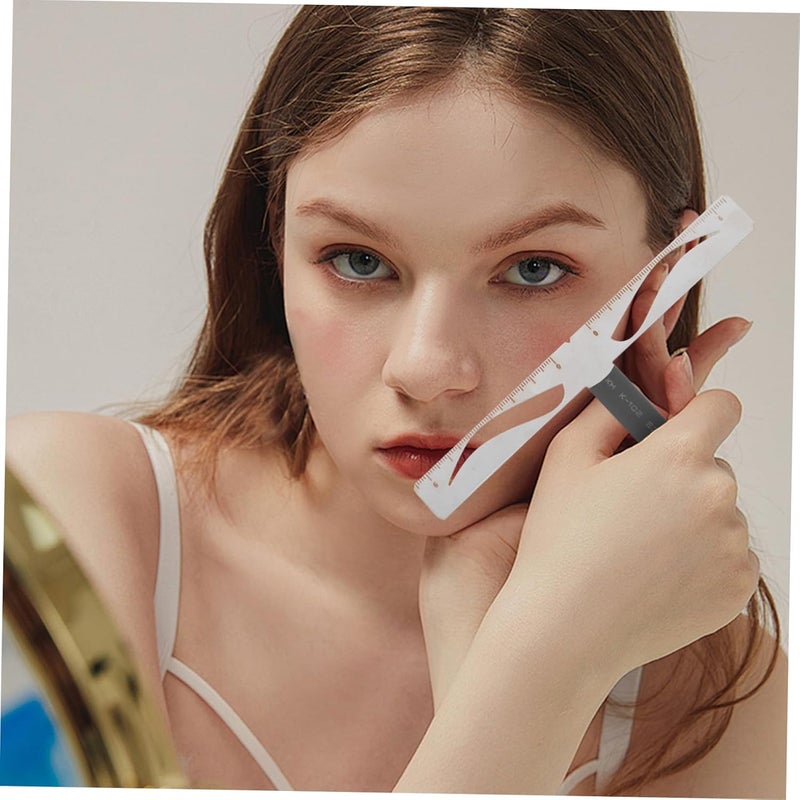 Classic Eyebrow Positioning Ruler Stencil Kit Eyebrow Drawing Tool Natural Symmetrical Shape for Makeup Artists - Image 5