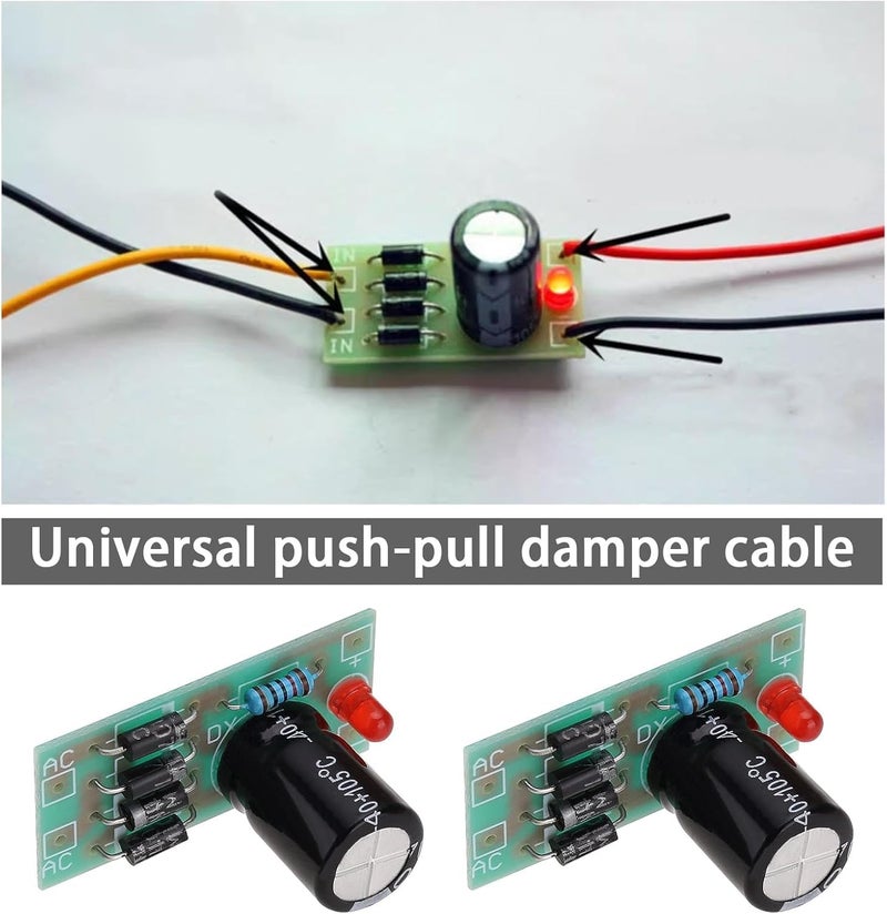 OTOTEC 4 pcs AC 6-16V to DC 12V Converter Power Supply 1N4007 Full Bridge Rectifier Filter Power Supply Module for Model Train Railroad LED - Image 2