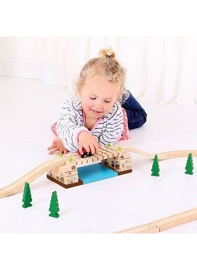 Bigjigs Rail Bigjigs Rail Clickety Clack Bridge - Other Major Wooden Rail Brands are Compatible  - Image 2