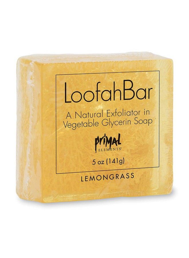 Primal Elements Lemongrass Loofah Bar Soap 5 Ounce - Image 2