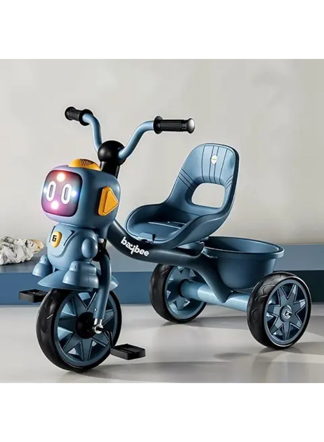 Tricycle for Kids 2 to 5 Years, Dual Storage Basket & Parental Push Handle | Baby Cycle for Boys and Girls