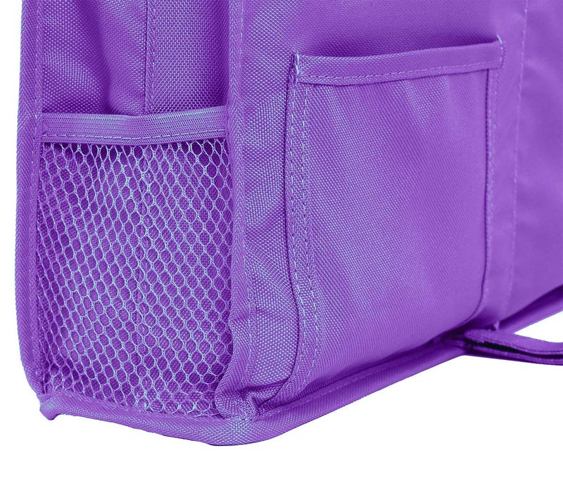 Createy Bunk Bed Organizer - Bedside Storage Caddy with Pocket, Hanging Organizer for Camp, Dorm, Room, Hospital Bed Rail and More (Purple) - Image 5