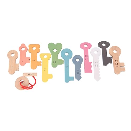 TickiT مفاتيح خشبية قوس قزح - Image 1