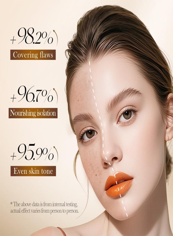 Eakroo 4 In 1 Primer for Face Before Makeup, Tinted Moisturizer, One Step Color Corrector, Isolation Cream, cc Cream, Tinted Moisturizer for Mature Skin, Oil Control & Concealer, Radiance Skin Care - Image 4