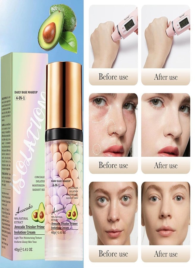 Eakroo 4 In 1 Primer for Face Before Makeup, Tinted Moisturizer, One Step Color Corrector, Isolation Cream, cc Cream, Tinted Moisturizer for Mature Skin, Oil Control & Concealer, Radiance Skin Care - Image 3