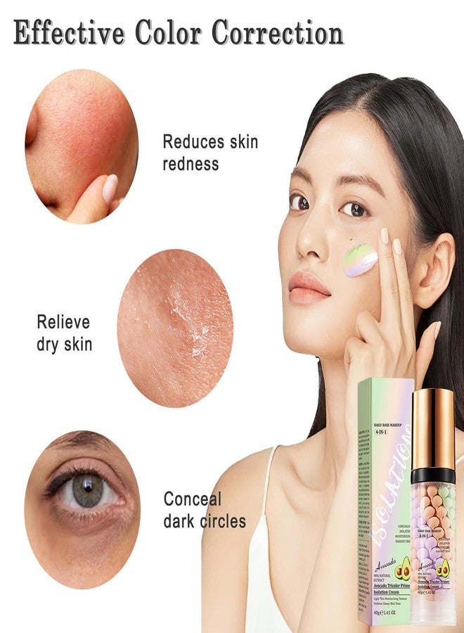Eakroo 4 In 1 Primer for Face Before Makeup, Tinted Moisturizer, One Step Color Corrector, Isolation Cream, cc Cream, Tinted Moisturizer for Mature Skin, Oil Control & Concealer, Radiance Skin Care - Image 2