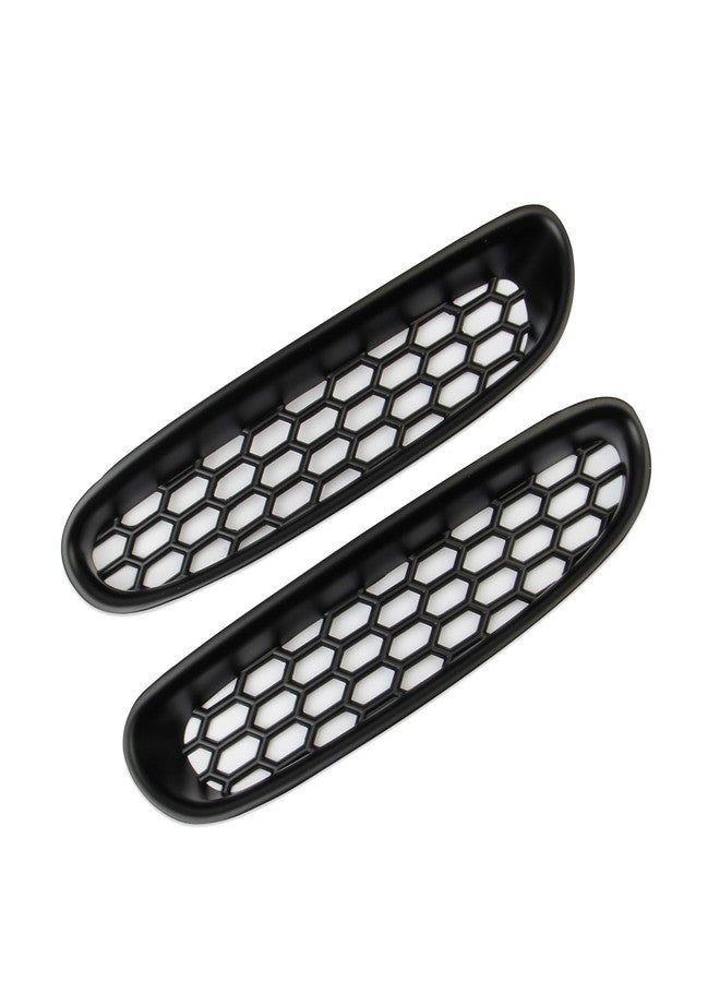Fewshaw Black Front Bump Reseau Cover Fog Trim Accessories for 1997-2004 Chevrolet Corvette C5 - Image 4