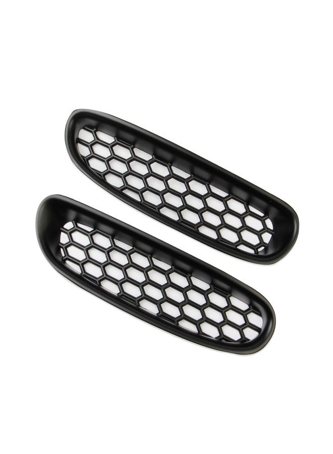 Fewshaw Black Front Bump Reseau Cover Fog Trim Accessories for 1997-2004 Chevrolet Corvette C5 - Image 3
