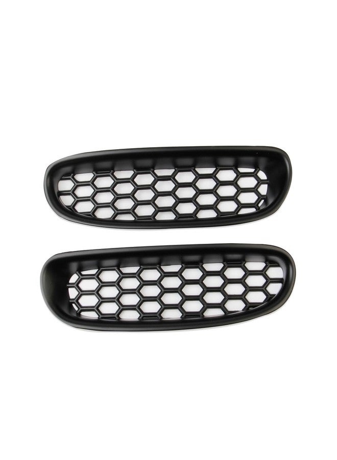 Fewshaw Black Front Bump Reseau Cover Fog Trim Accessories for 1997-2004 Chevrolet Corvette C5 - Image 2