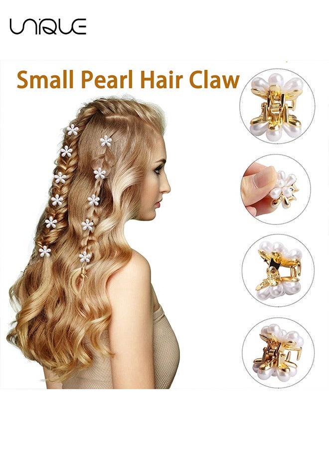 يونيك 10 قطع مقاطع شعر لؤلؤية صغيرة ، مشابك شعر يدوية بيضاء مقاطع شعر زخرفية اكسسوارات الشعر النسائية - Image 5