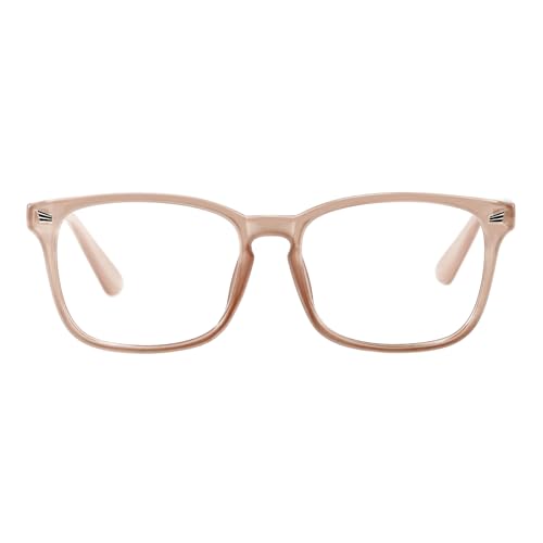 TIJN Blue Light Blocking Glasses for Women Men Square Frame Nerd Eyeglasses Anti Blue Ray Computer Screen Glasses - Image 1