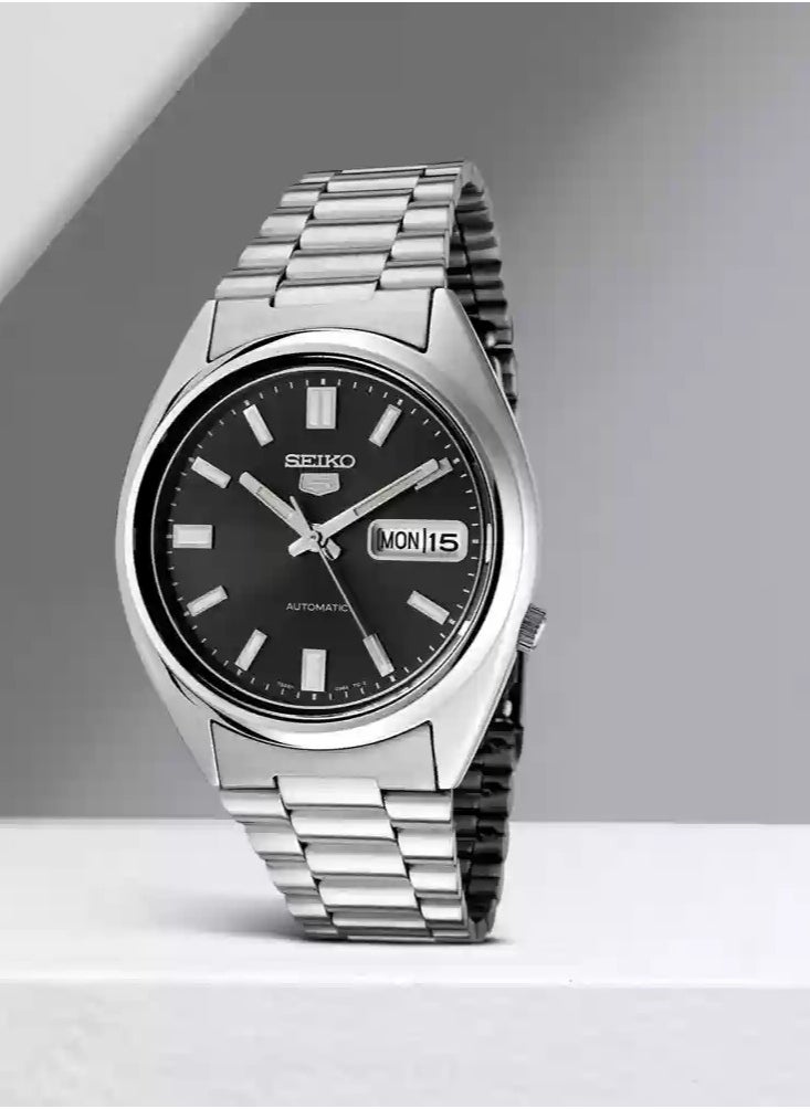 Seiko - Seiko 5 Automatic Black Dial Stainless Steel Men's Watch SNXS79K1 - Image 1