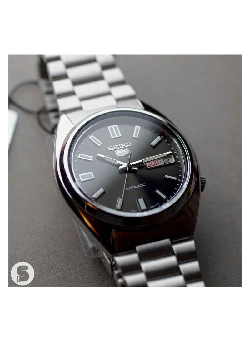 Seiko - Seiko 5 Automatic Black Dial Stainless Steel Men's Watch SNXS79K1 - Image 1
